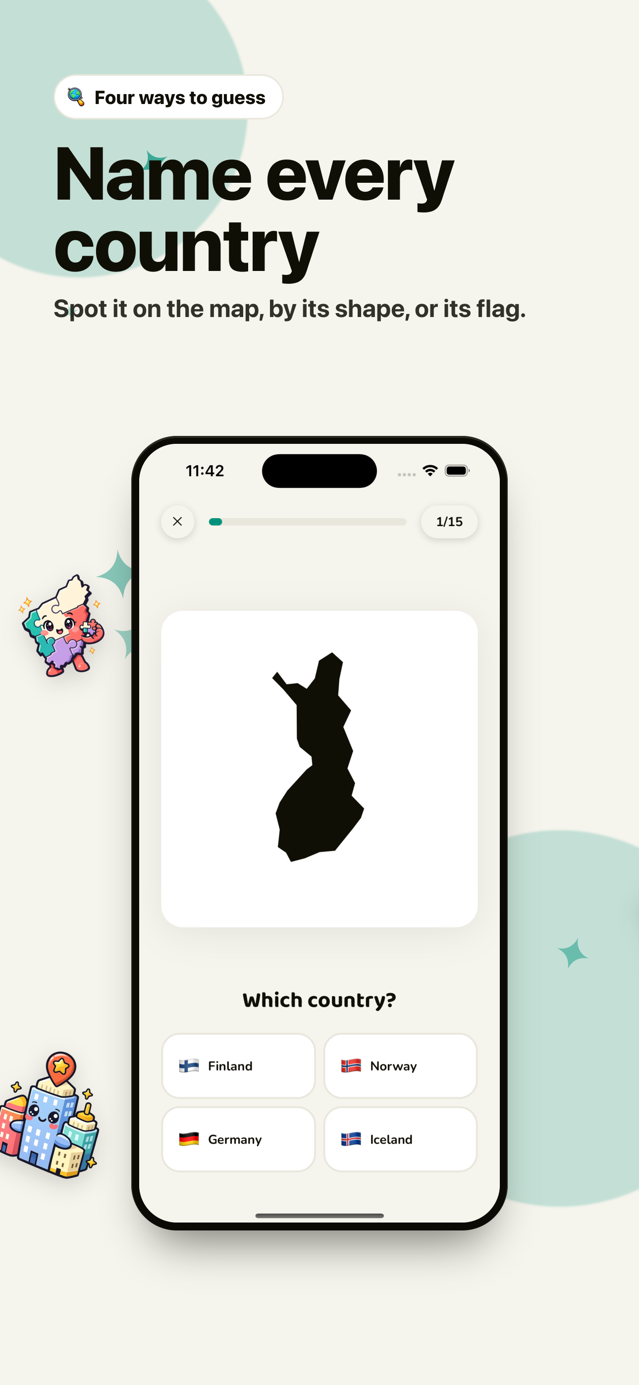 Shape Shifter mode: identify the country of Finland from its outline alone